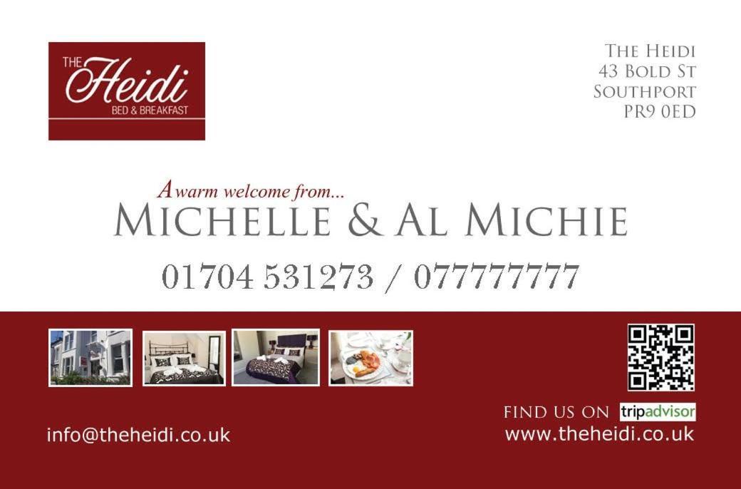 The Heidi Bed & Breakfast Southport Esterno foto